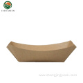 Disposable Kraft Papaer Biodegradable Boat Food Boxes